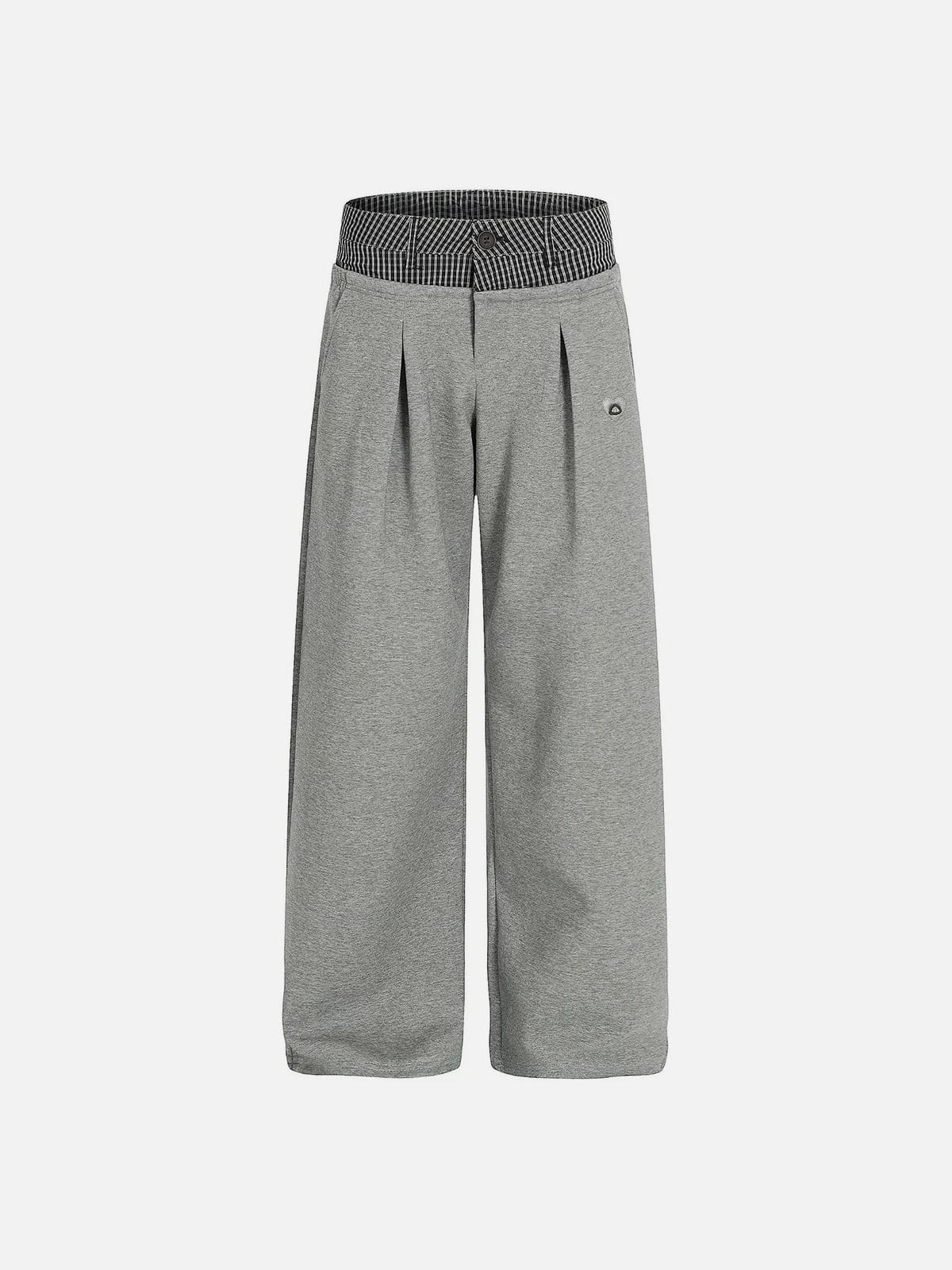 Aelfric Eden Plaid Waist Pleated Sweatpants